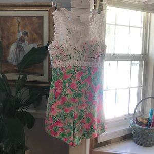 Lily Pulitzer shorts one piece-2 stains